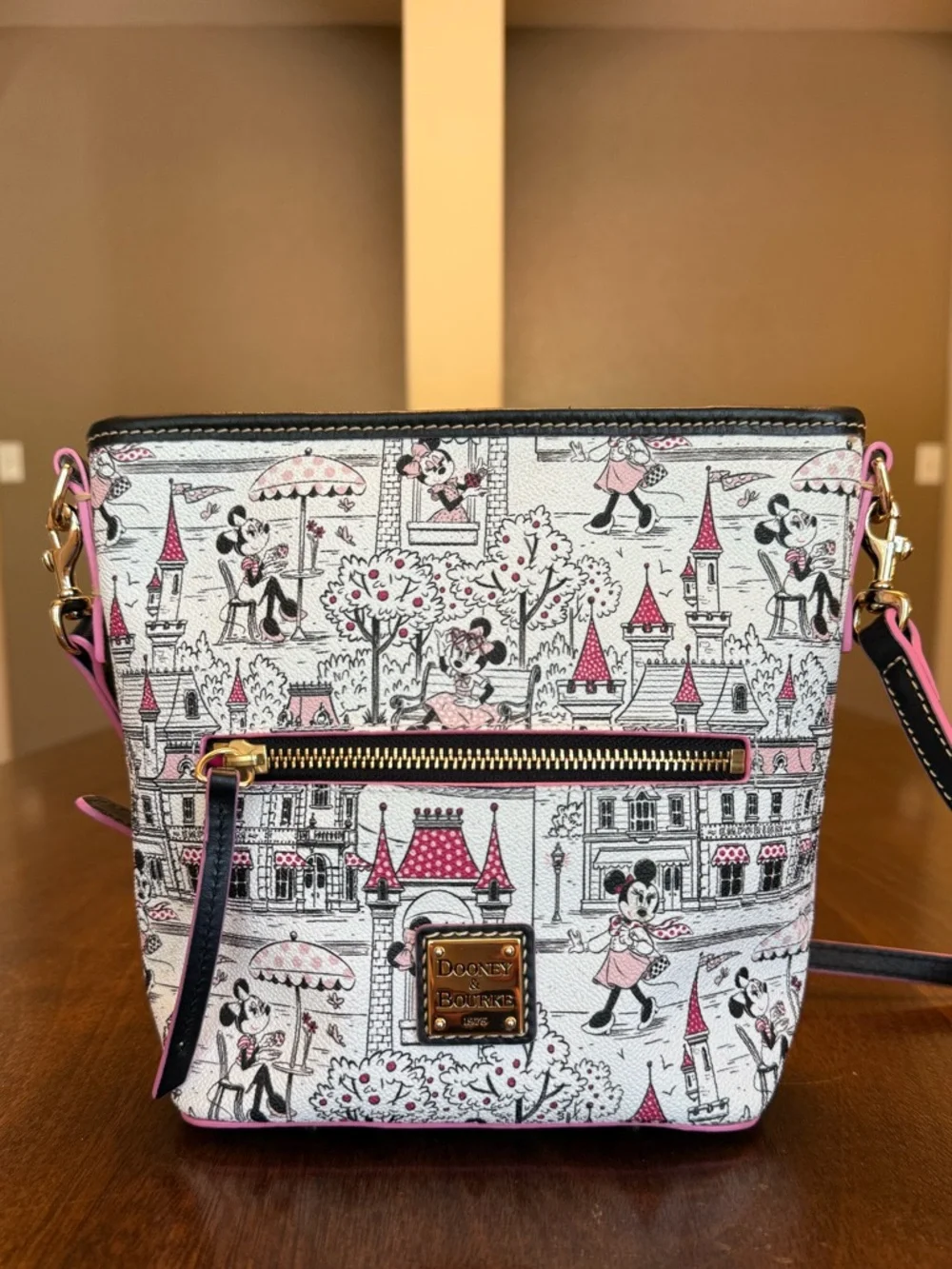 EUC Dooney & Bourke Minnie Mouse Disney Parks Crossbody Purse